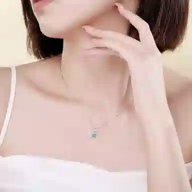 【纯银999】 六桂福珠宝 星星 经典百搭小众设计精致高级感简约时尚轻奢学生日常约会通勤温柔气质可调节锁骨链 足银  项链 女款