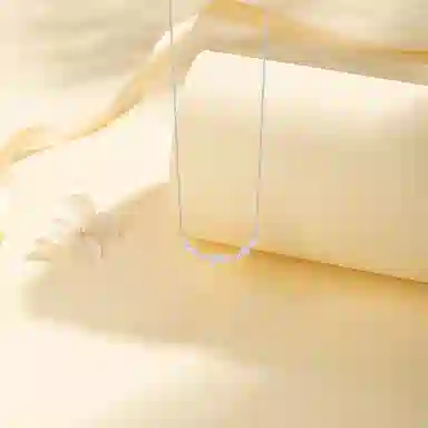 【S925银】 六桂福珠宝 紫藤花开小众设计经典百搭日常简约高级感精致轻奢通勤极简温柔气质可调节 锆石 项链 女款