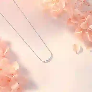 【纯银999 | 紫藤花开】 六桂福珠宝 经典百搭小众设计轻奢高级感学生日常精致简约通勤极简约会温柔气质可调节锁骨链 足银 项链 女款