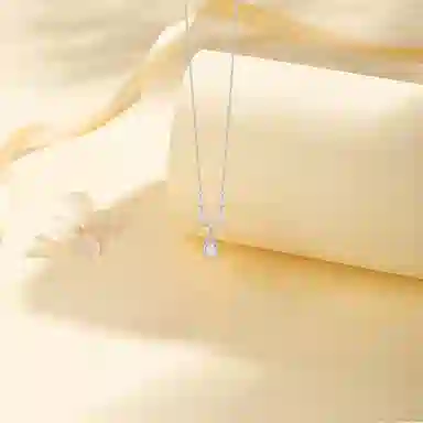 【纯银999 | 海洋之心】 六桂福珠宝 小众设计经典百搭学生日常高级感简约平安精致轻奢通勤约会温柔气质可调节锁骨链 足银 项链 女款