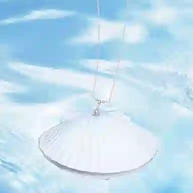 【纯银999】 六桂福珠宝 海洋之心 小众设计经典百搭精致高级感简约学生日常时尚轻奢约会通勤温柔气质可调节锁骨链 足银 项链 女款