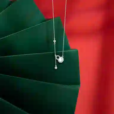 【纯银999】 六桂福珠宝 葫芦 小众设计经典百搭学生日常简约高级感精致轻奢极简通勤温柔气质可调节锁骨链#好运 足银 项链 女款