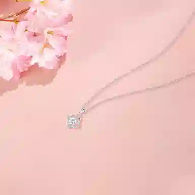 【纯银999 | 四叶草】 六桂福珠宝 经典百搭小众设计高级感学生日常简约精致通勤轻奢极简约会温柔气质可调节锁骨链 足银 项链 女款