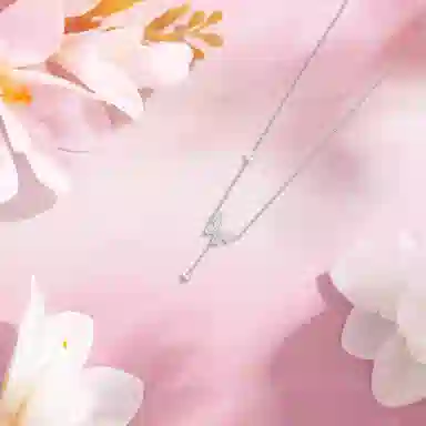 【纯银999 | 闪耀蝴蝶】 六桂福珠宝 小众设计经典百搭高级感日常简约精致轻奢通勤温柔气质可调节锁骨链#好运 足银 项链 女款