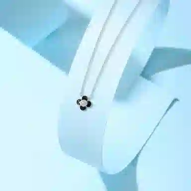 【S925银】 六桂福珠宝 小众设计简约经典百搭精致学生日常高级感轻奢平安通勤温柔气质约会可调节锁骨链 锆石 项链 女款