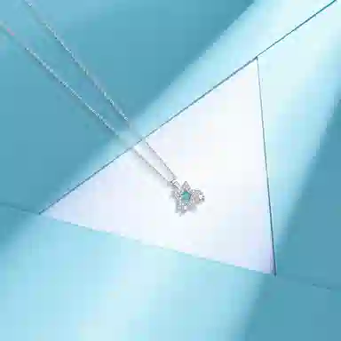 【纯银999】 六桂福珠宝 星星 小众设计经典百搭日常简约高级感精致轻奢极简通勤温柔气质可调节锁骨链 足银 项链 女款