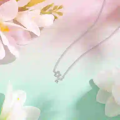 【纯银999 | 星月系列】 六桂福珠宝 经典百搭小众设计高级感日常简约精致通勤轻奢极简约会温柔气质可调节锁骨链 足银 项链 女款