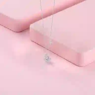 【纯银999】 六桂福珠宝 星月系列 小众设计经典百搭学生日常简约高级感精致轻奢极简通勤温柔气质可调节锁骨链#好运 足银 项链 女款