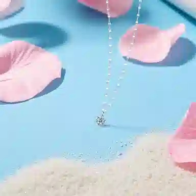 【纯银999 | 星光闪耀】 六桂福珠宝 经典百搭小众设计极简轻奢约会高级感学生日常精致简约通勤温柔气质可调节锁骨链 足银 项链 女款