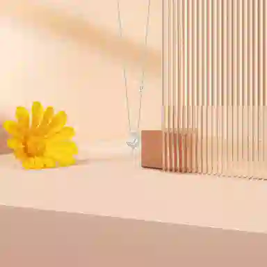 【S925银】 六桂福珠宝 星月系列 小众设计经典百搭学生日常简约精致高级感轻奢通勤极简约会温柔气质可调节锁骨链 锆石 项链 女款