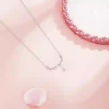 【纯银999 | 星月系列】 六桂福珠宝 经典百搭小众设计高级感学生日常简约精致通勤轻奢极简约会温柔气质可调节锁骨链 足银 项链 女款