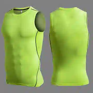 浪莎 无袖紧身健身服男式瑜伽跑步背心速干运动背心夏骑行服饰骑行配套