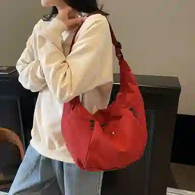 班亚奴 小众时尚高级感简约百搭 布 单肩包 男女同款情侣款 多色