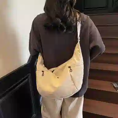 班亚奴 小众时尚高级感简约百搭 布 单肩包 男女同款情侣款 多色