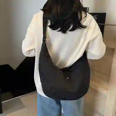 班亚奴 小众时尚高级感简约百搭 布 单肩包 男女同款情侣款 多色