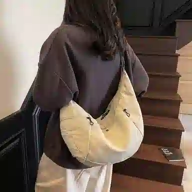 班亚奴 小众时尚高级感简约百搭 布 单肩包 男女同款情侣款 多色