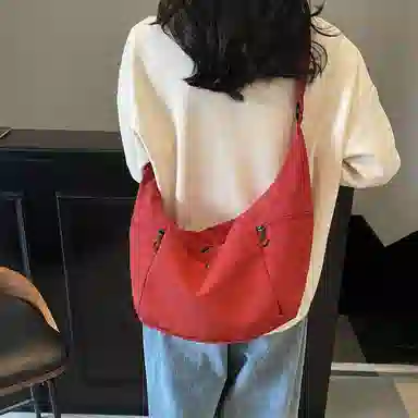 班亚奴 小众时尚高级感简约百搭 布 单肩包 男女同款情侣款 多色