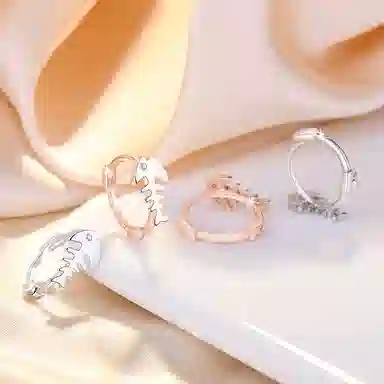 喜潮 锆石耳扣耳环夏季轻奢小众复古耳饰品