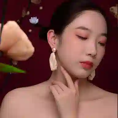 喜潮 白布纯色  甜美优雅时尚轻奢高级感耳饰 合金 耳环 女款