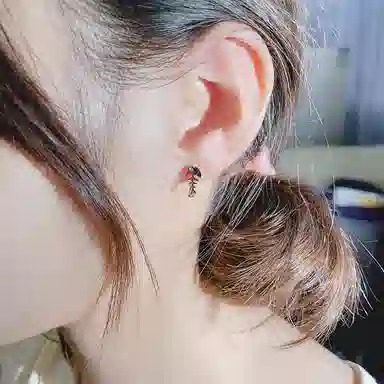 喜潮 锆石耳扣耳环夏季轻奢小众复古耳饰品