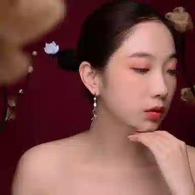 喜潮 蝴蝶结小众设计感复古 合金 耳环 女款