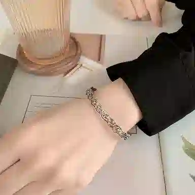 喜潮 韩版小兔子  复古做旧 动物开口可调节 合金 手镯 女款
