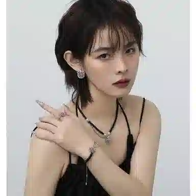 喜潮 欧美饰品项链女个性小恶魔心珠项链高级感小众轻奢项饰