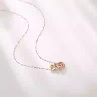 喜潮 三圈轻奢高级感日韩 锆石 项链 女款