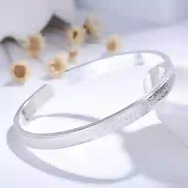 喜潮 传承磨砂 小众设计感 合金 手镯 女款