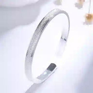 喜潮 传承磨砂 小众设计感 合金 手镯 女款
