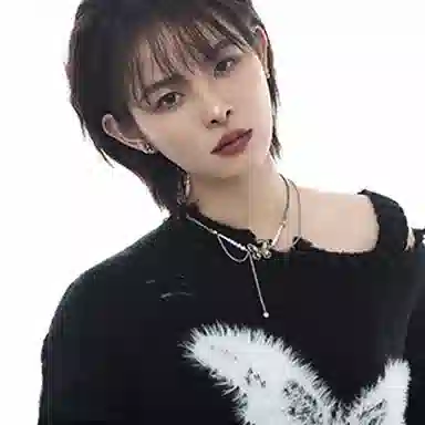 喜潮 蝴蝶系列项链女复古时尚小众设计高级感甜酷风耳环戒指配饰品