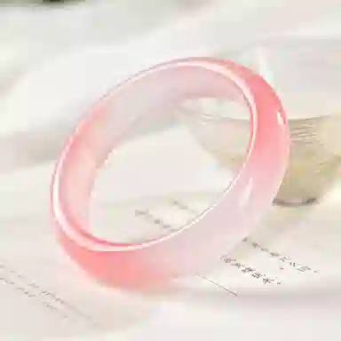 喜潮 正圈隔壁甜美清新文艺优雅有内涵 玉髓 玉石手镯 女款