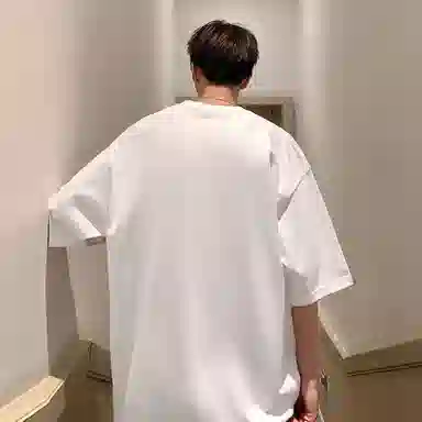 顶瓜瓜 舒适宽松休闲简约短袖打底衣 男女同款