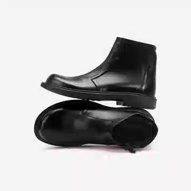 维戈 头层牛皮 时尚百搭潮流圆头 短靴 男款