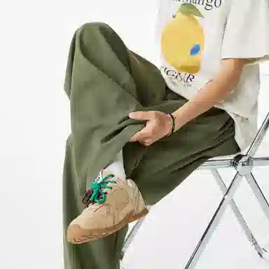 木林森 美式高街基础款阔腿时尚潮流设计感简约宽松直筒显高百搭垂感拖地休闲裤 男女同款