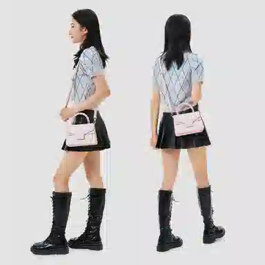 Jade en plus Shoulder Bag Pink