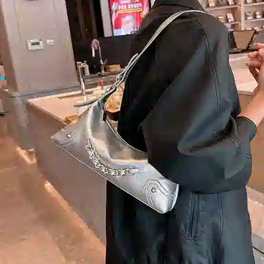 Jade en plus Silver/Black Handbag