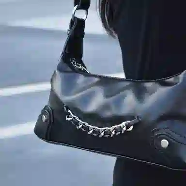 Jade en plus Silver/Black Handbag