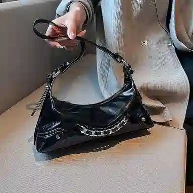 Jade en plus Silver/Black Handbag