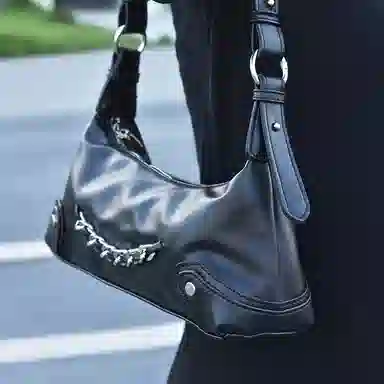 Jade en plus Silver/Black Handbag