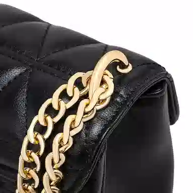 C°BANNER Quilted Chain Crossbody Bag Black Medium
