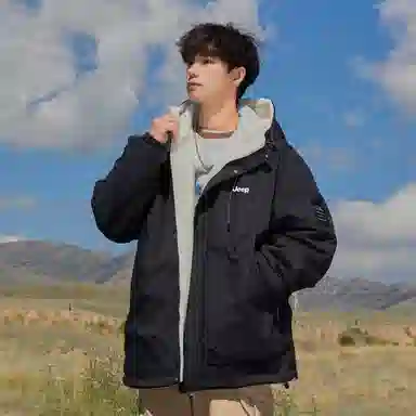 Jeep Hoodie Cotton Jacket Men