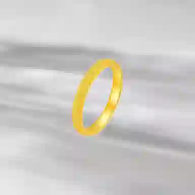 丹芙 满天星素圈指环 磨砂闪耀设计简约精致轻奢高级气质通勤百搭闭口 足金 按克计价 黄金戒指 女款