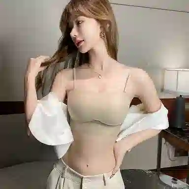 多情猫 字母纯色防走光文胸 女款