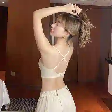 多情猫 字母纯色防走光文胸 女款