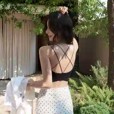 多情猫 美背抹胸纯色文胸 女款