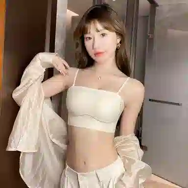 多情猫 字母纯色防走光文胸 女款