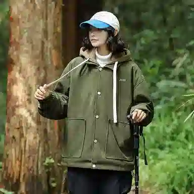 Jeep Vintage Logo Hoodie Jacket