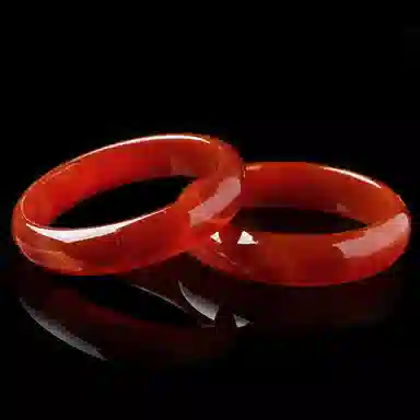 贝戈丽丝 国潮新中式温婉大气 汉服搭配扁条腕饰 冰透水润显白贵妃镯 夏日高级搭配 玛瑙 手镯 女款