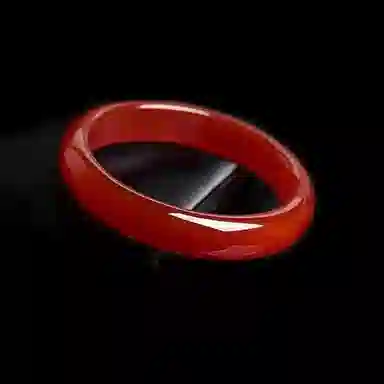 贝戈丽丝 国潮新中式温婉大气 汉服搭配扁条腕饰 冰透水润显白贵妃镯 夏日高级搭配 玛瑙 手镯 女款